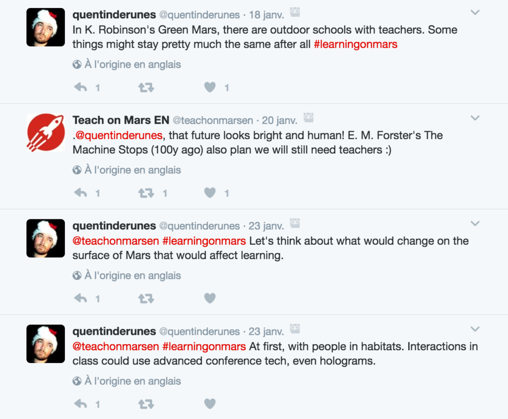 twitter topics about Learn on Mars 