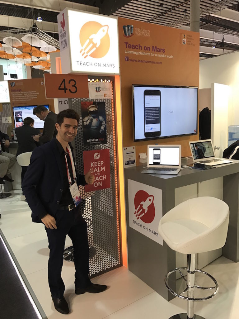 Teach on Mars stand at Mobile World Congress 2017