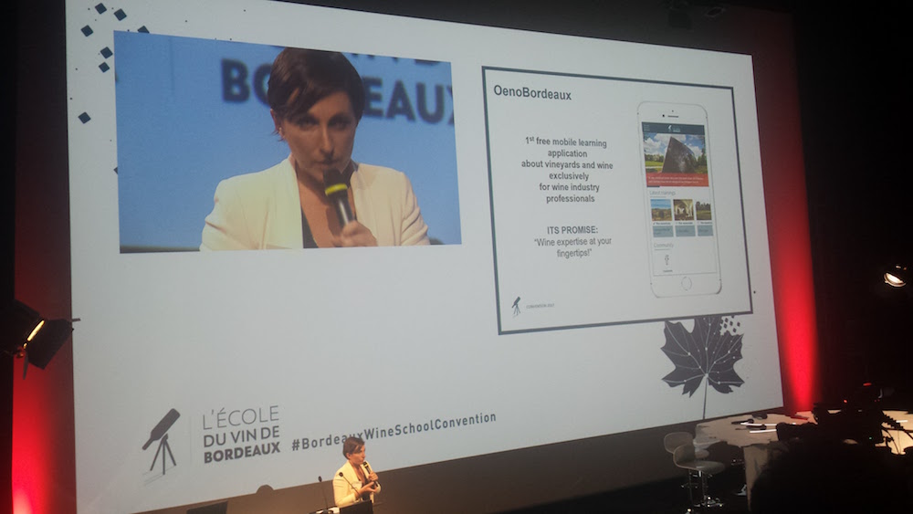 Stéphanie Barral, Directrice de l'École du Vin de Bordeaux, présente l'app OenoBordeaux