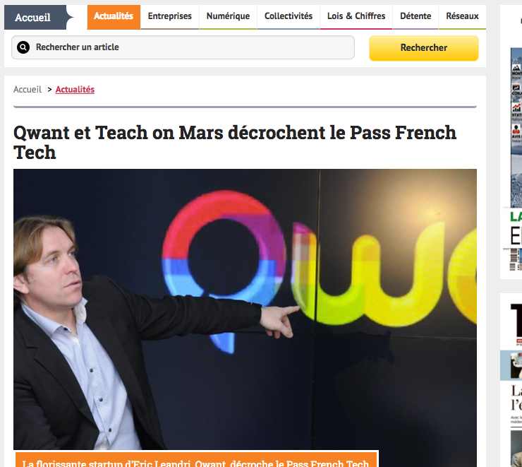 pass french tech teach on mars, qwant