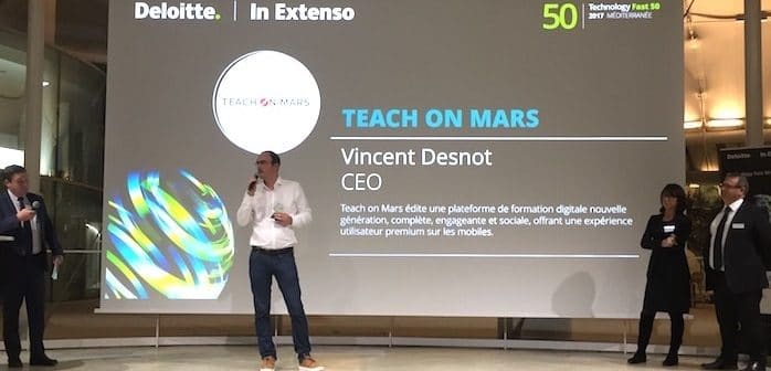 Fast 50 : Vincent Desnot, Teach on Mars CEO, was awarded the Revelation Prize