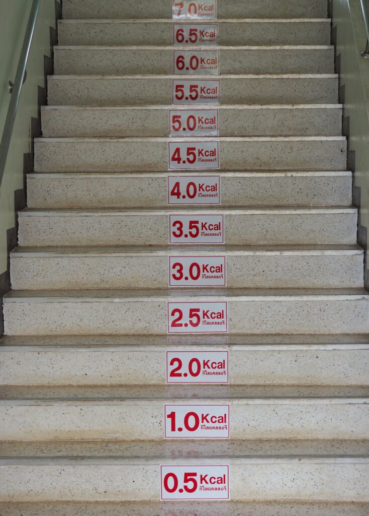 stairs calories nudge example