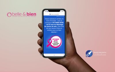 The belle & bien association and Teach on Earth are launching Digital Training to screen for 5 types of cancer, including breast cancer