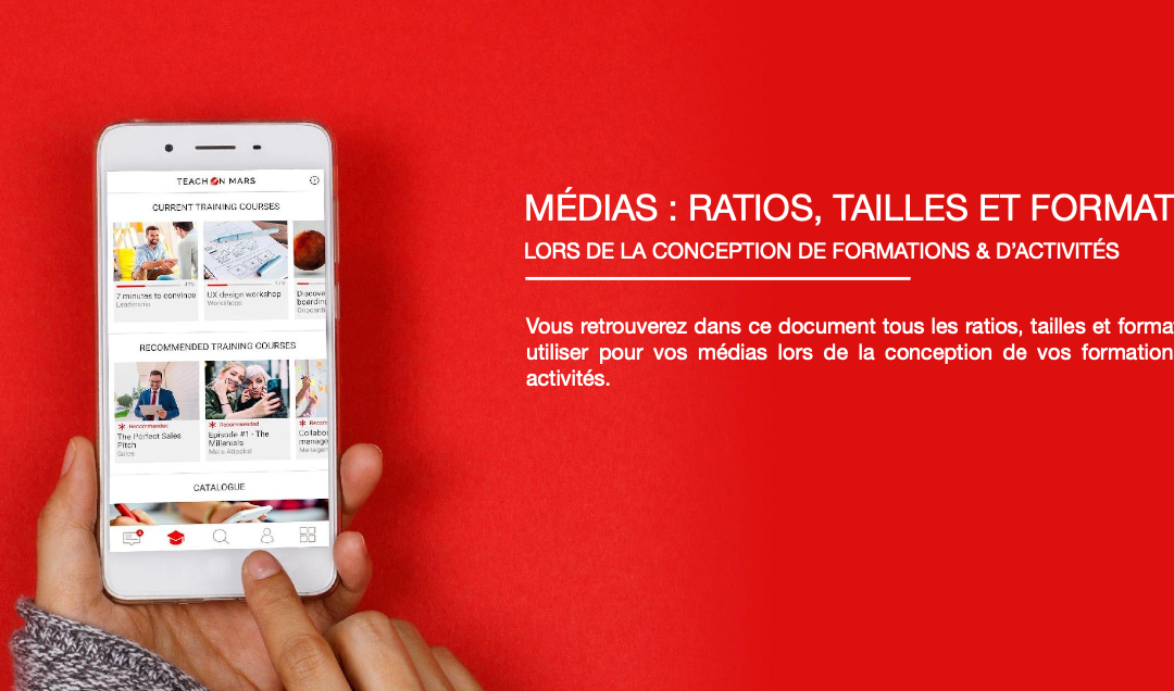 Toutes les informations clés sur les médias dans la solution Teach on Mars